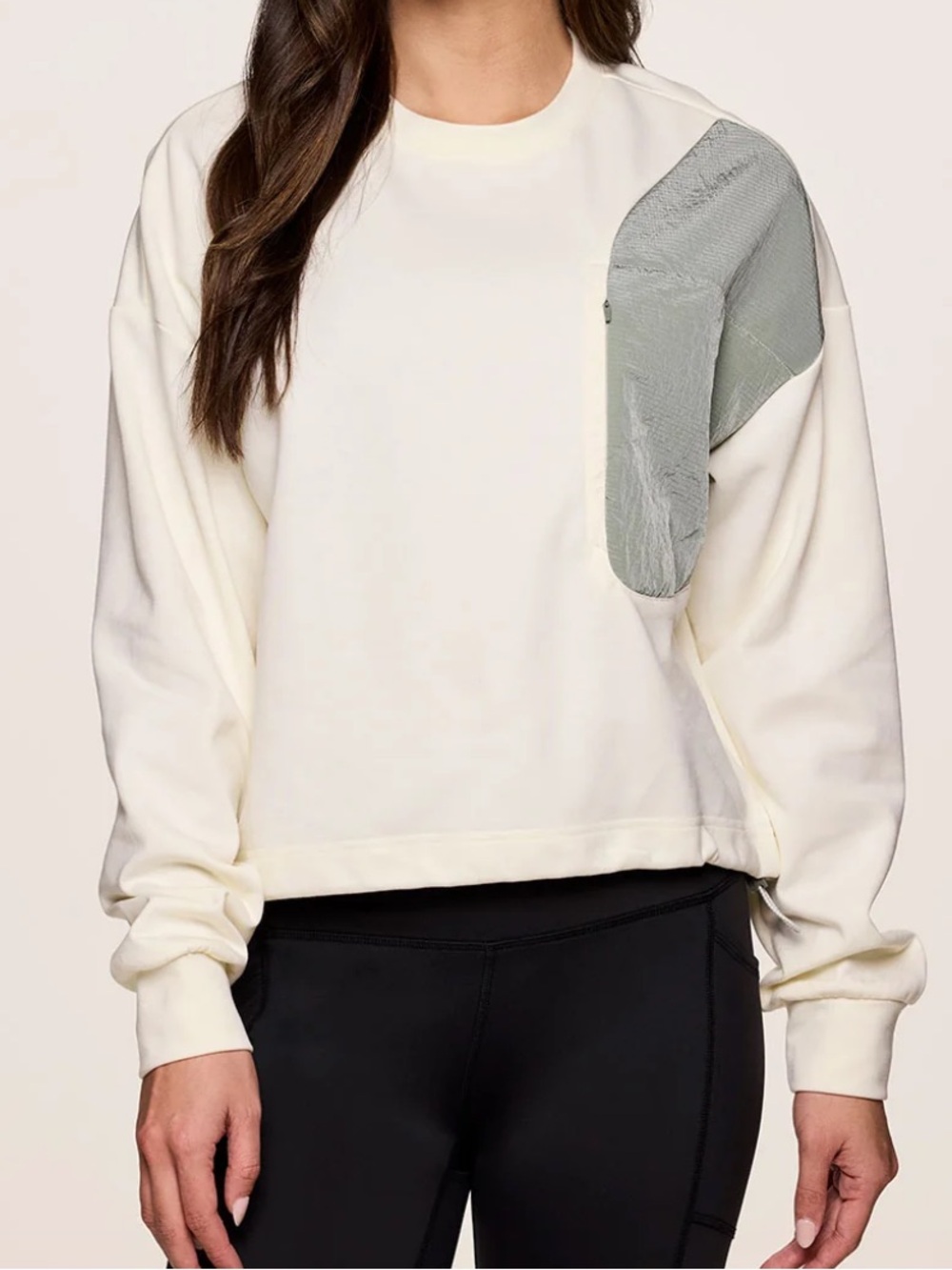 Avalanche Trek It Bungee Pullover Cream Crewneck Sweatshirt Medium
